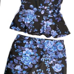 Express | Women’s Small | Floral top & mini skirt